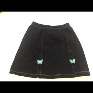 Navy blue butterfly Mini skirt